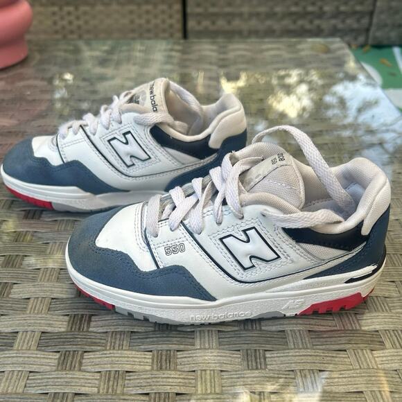 New Balance Other - New Balance 550 “White/Navy/Red” (Kids Size 12)
